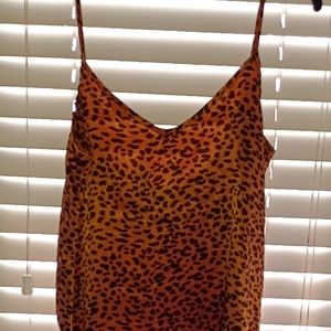 Animal Print Slip Dress